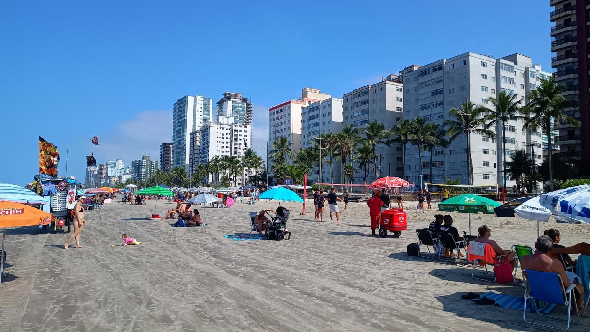 Apartamento Pe Na Areia Vila Caicara Praia Grande  Bagian luar foto