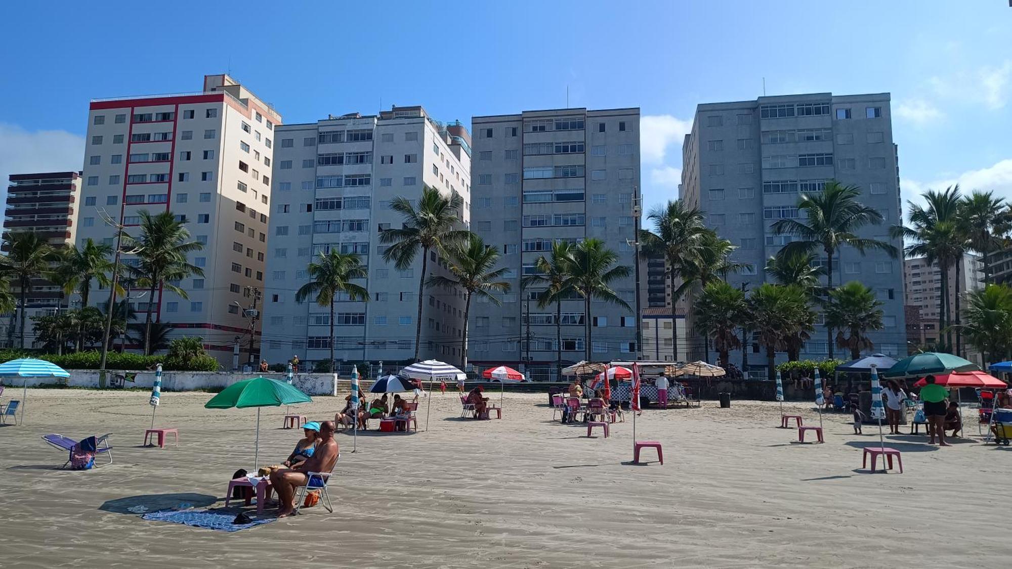Apartamento Pe Na Areia Vila Caicara Praia Grande  Bagian luar foto